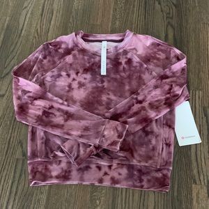 Lululemon velour Warm Down Crew sweater, size 4